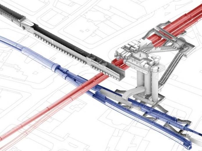 3D visualisation of existing Holborn underground station