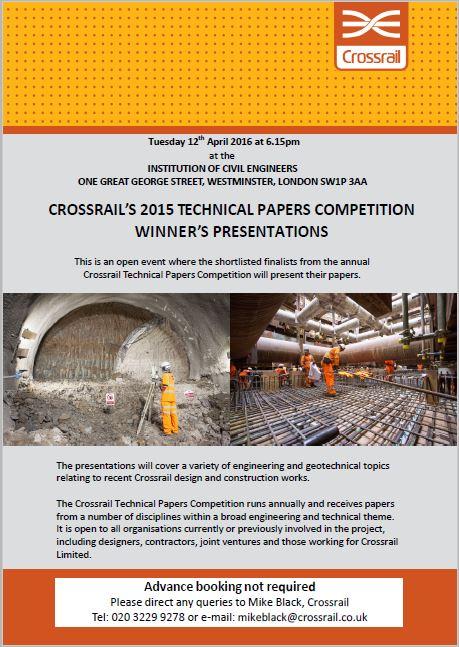 Crossrail Technical Papers 2015 Flyer 