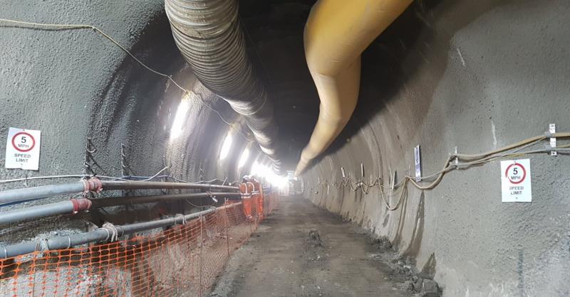 Fig 4 - New Southbound Northern line Running Tunnel